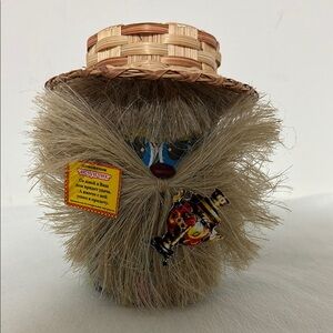 Decorative Straw Doll with Hat and Samovar Paper